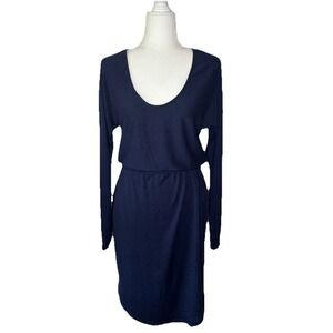 Gap NWT Softspun Banded Waist Dress NEW XS Tall Blue Career to Casual-$69.95